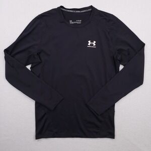 Under Armour Compression Shirt Mens Extra Large Black HeatGear Workout Training